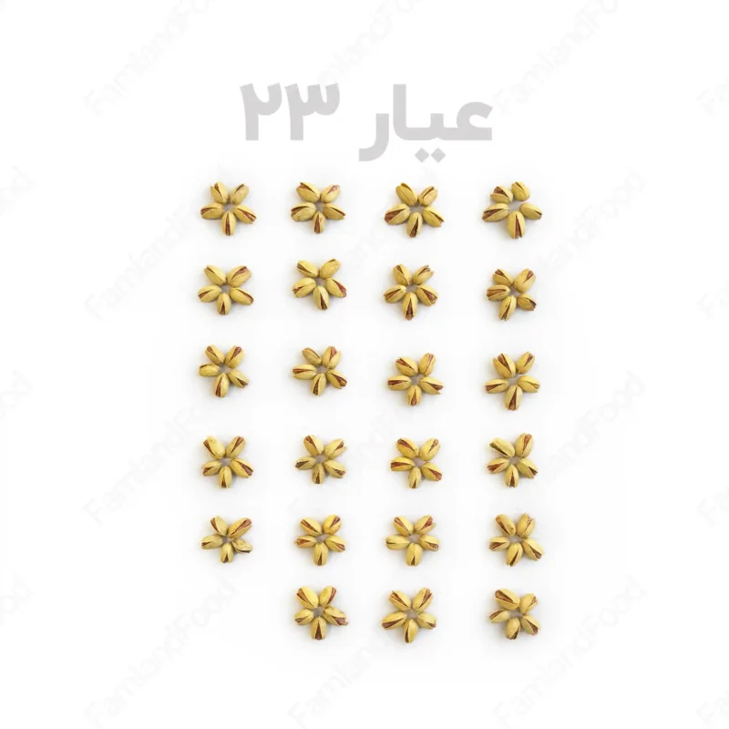 عیار پسته اکبری زعفرانی فام لند
