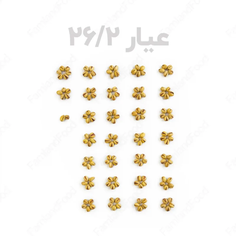 عیار پسته فندقی زعفرانی فام لند