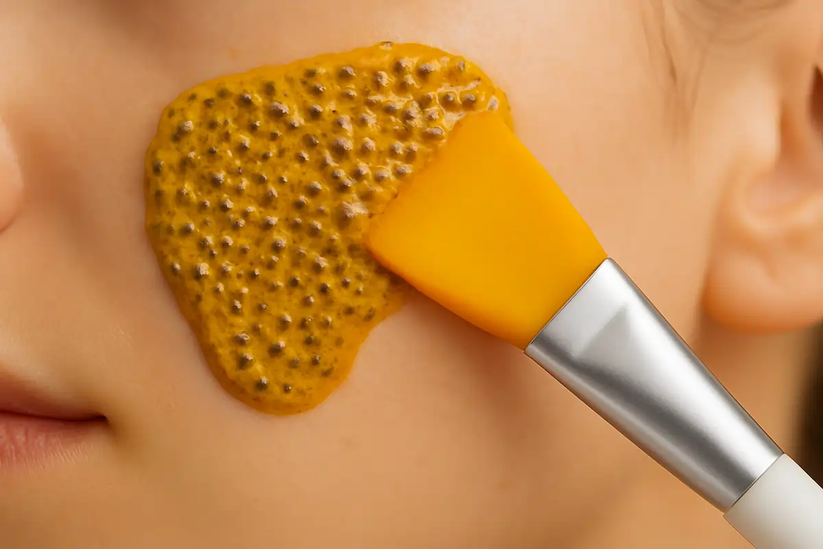 ماسک زردچوبه با چیا