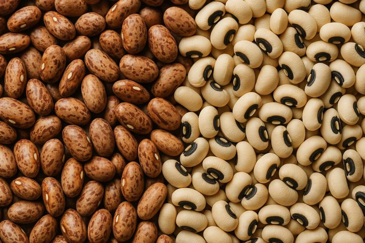 لوبیا چیتی و لوبیا چشم بلبلی