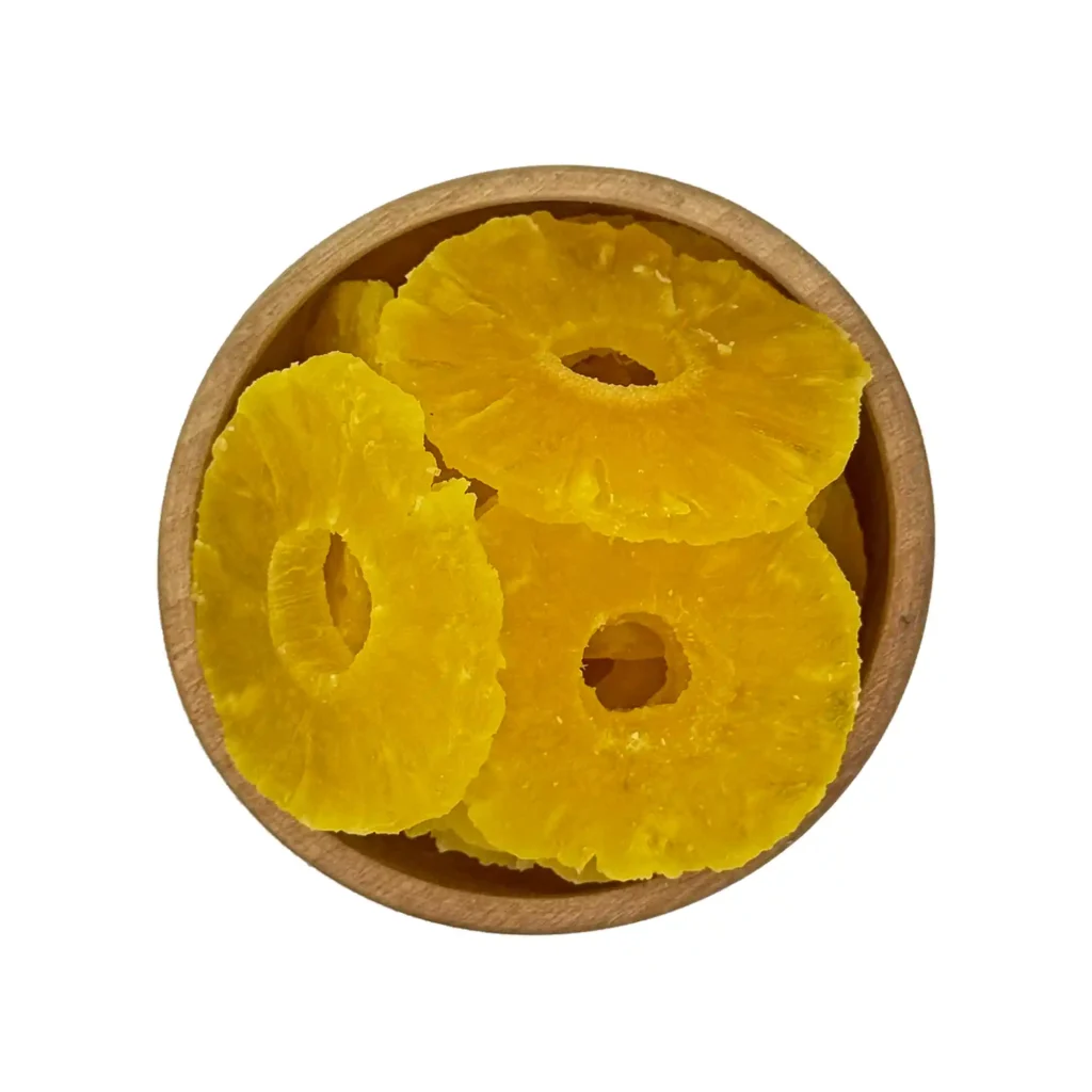 آناناس کمپوتی خشک فام لند کاسه چوبی 2 وب