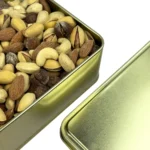 آجیل چهارمغز برشته پودری جعبه فلزی5 فام لند