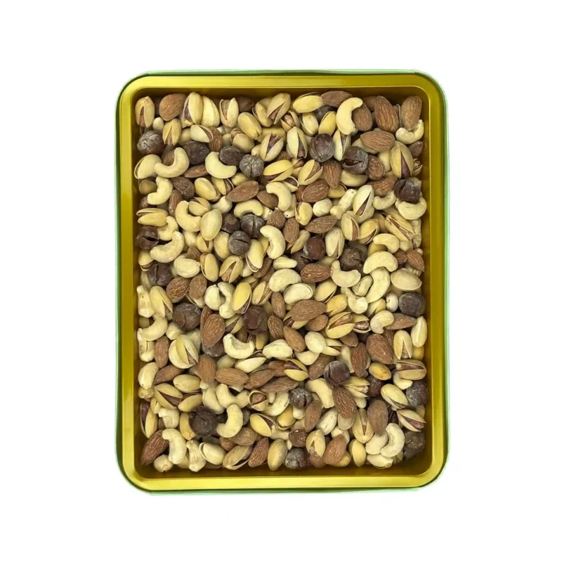 جعبه کادویی مرمر بزرگ چهار مغز برشته پودری - Image 3