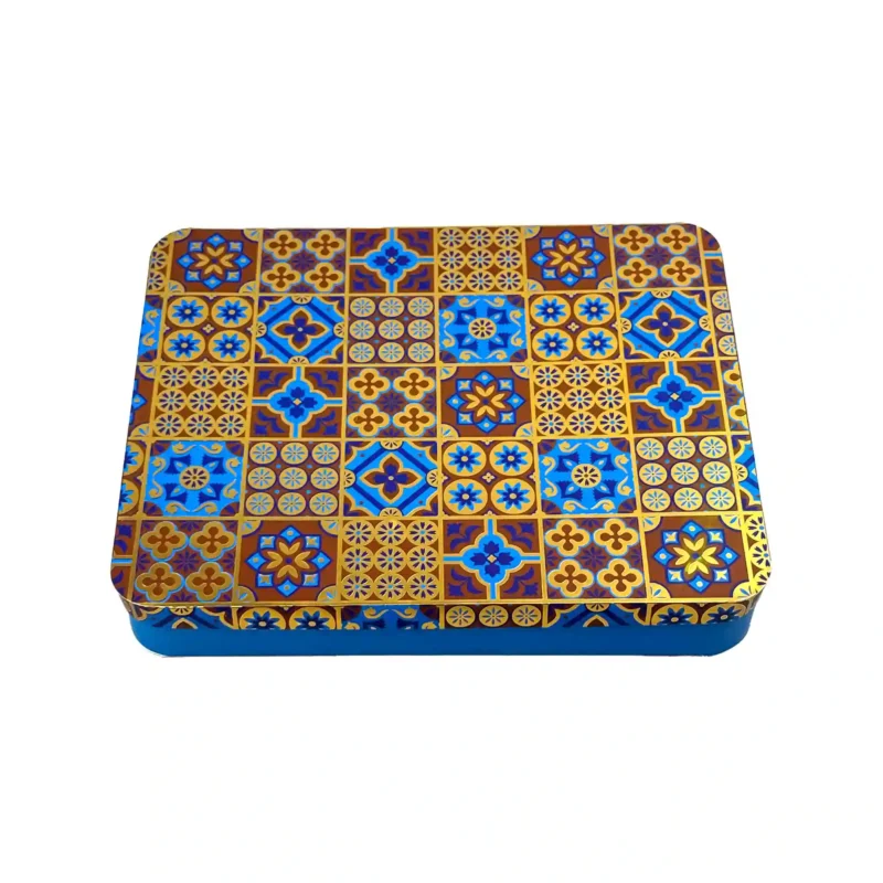 جعبه کادویی نقشینه آجیل چهار مغز برشته پودری - Image 2