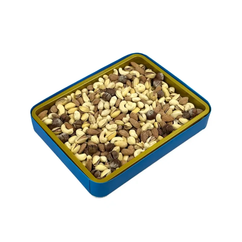 جعبه کادویی نقشینه آجیل چهار مغز برشته پودری - Image 4