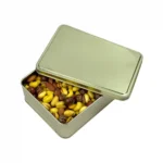 آجیل چهارمغز زعفرانی جعبه فلزی2 فام لند