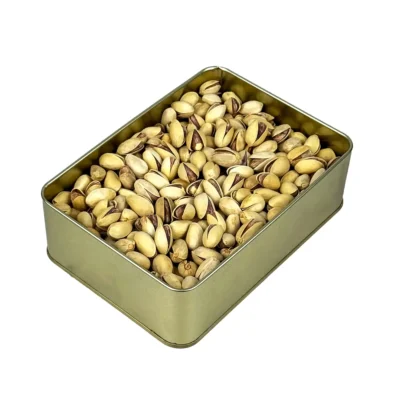 جعبه کادویی فلزی پسته احمدآقایی