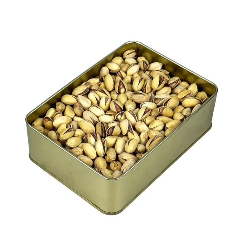 جعبه کادویی فلزی پسته احمدآقایی