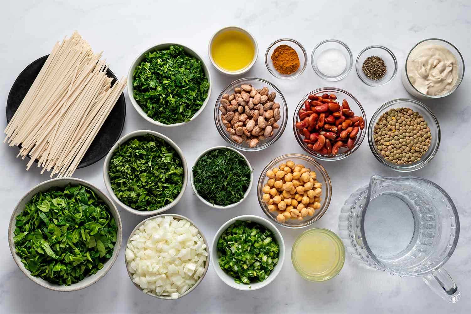 مواد لازم برای آش رشته