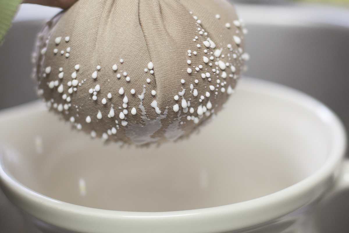 صاف کردن شیر بادام