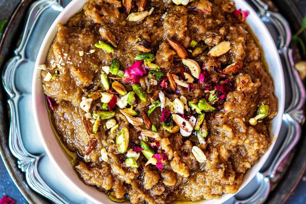طرز تهیه حلوا گردوی ساده