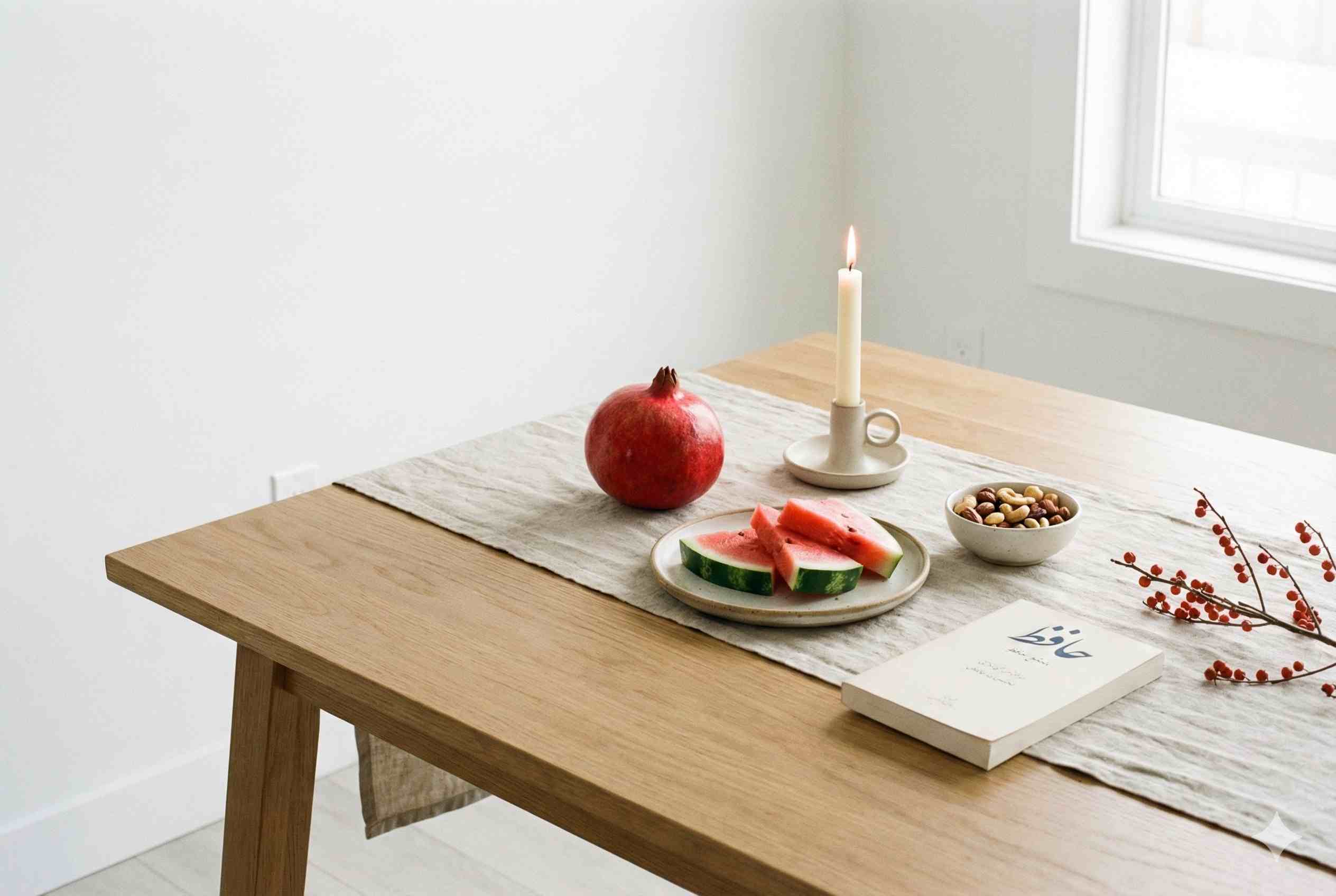 ایده میز یلدا مینیمال 