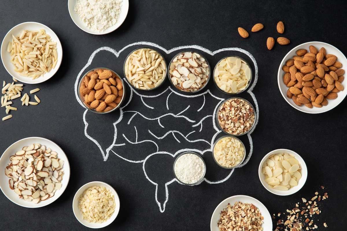 فواید بادام درختی برای گوارش