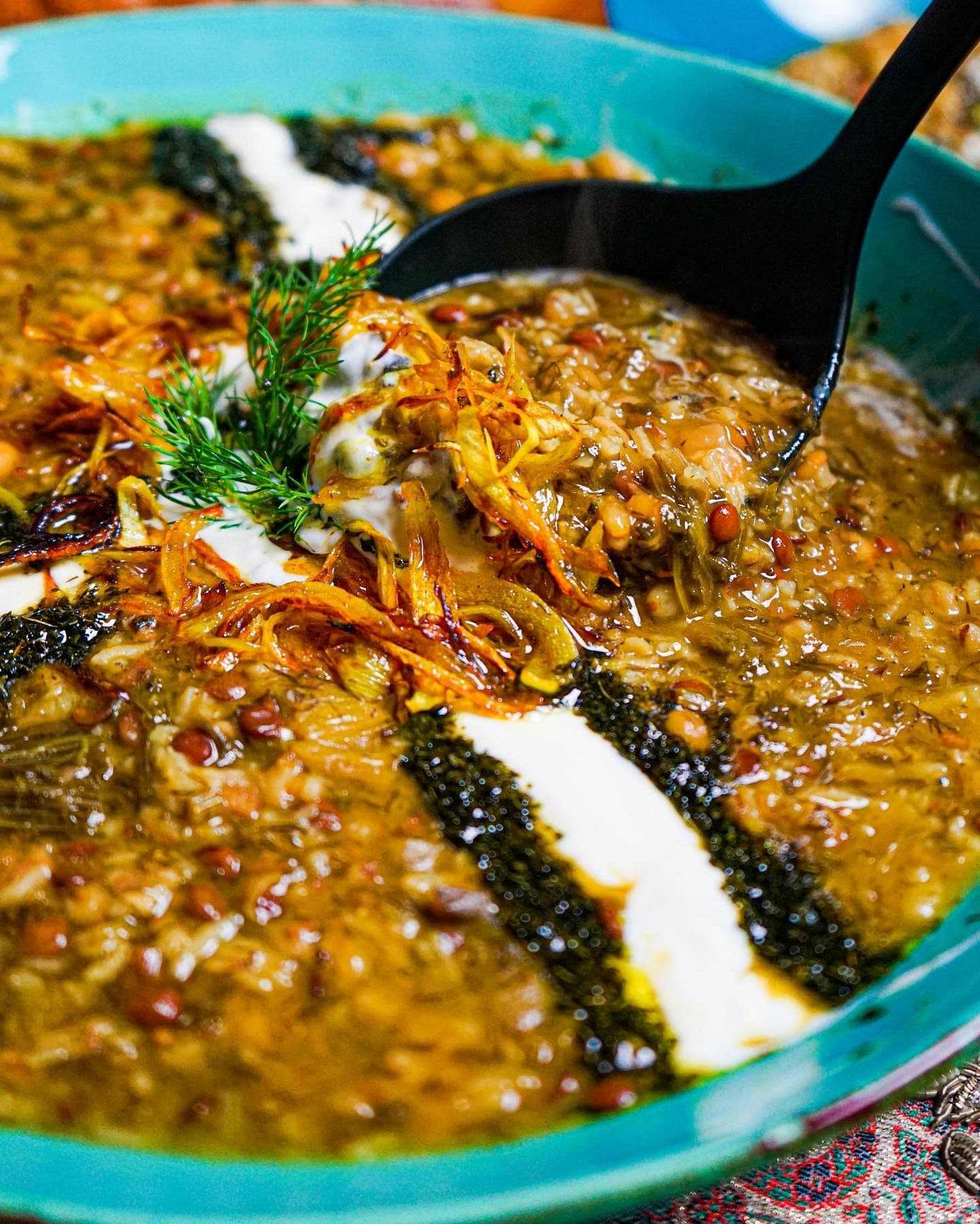 طرز تهیه آش جو مجلسی