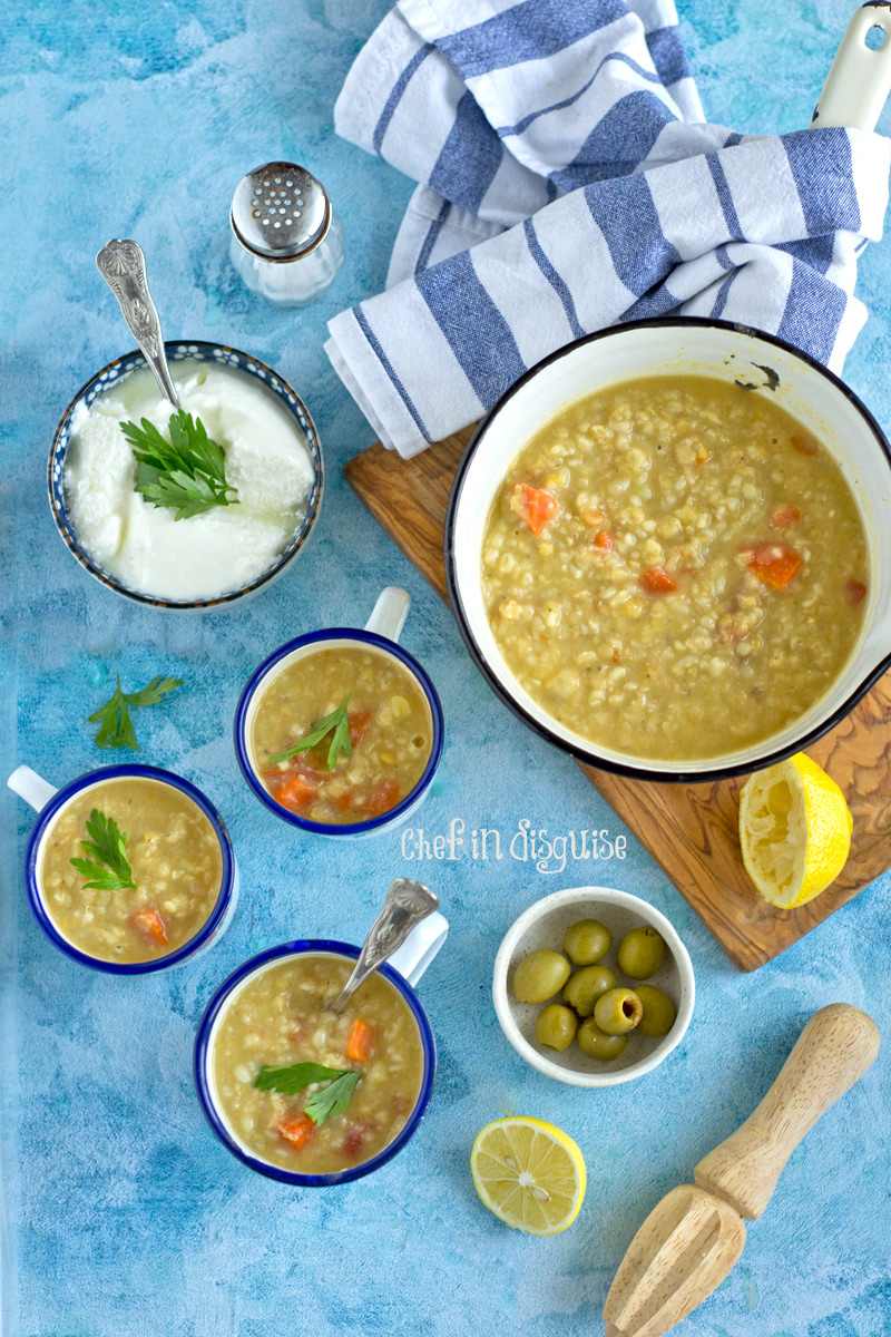 سوپ سرماخوردگی با بلغور جو