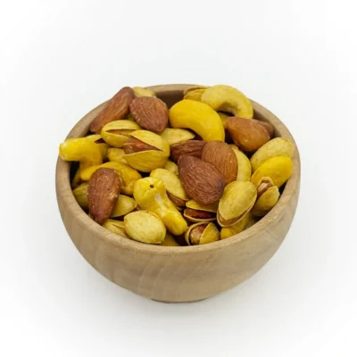 آجیل سه مغز زعفرانی فام لند1