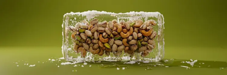 پسته فام لند در زمستان