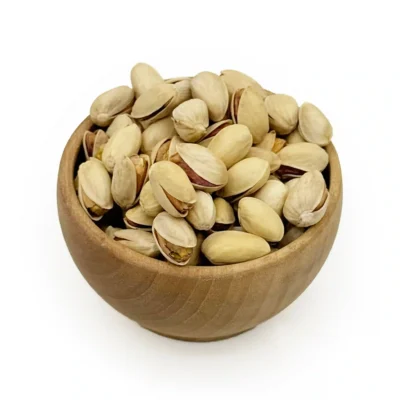 پسته احمد آقایی خام ممتاز فام لند کاسه چوبی 1
