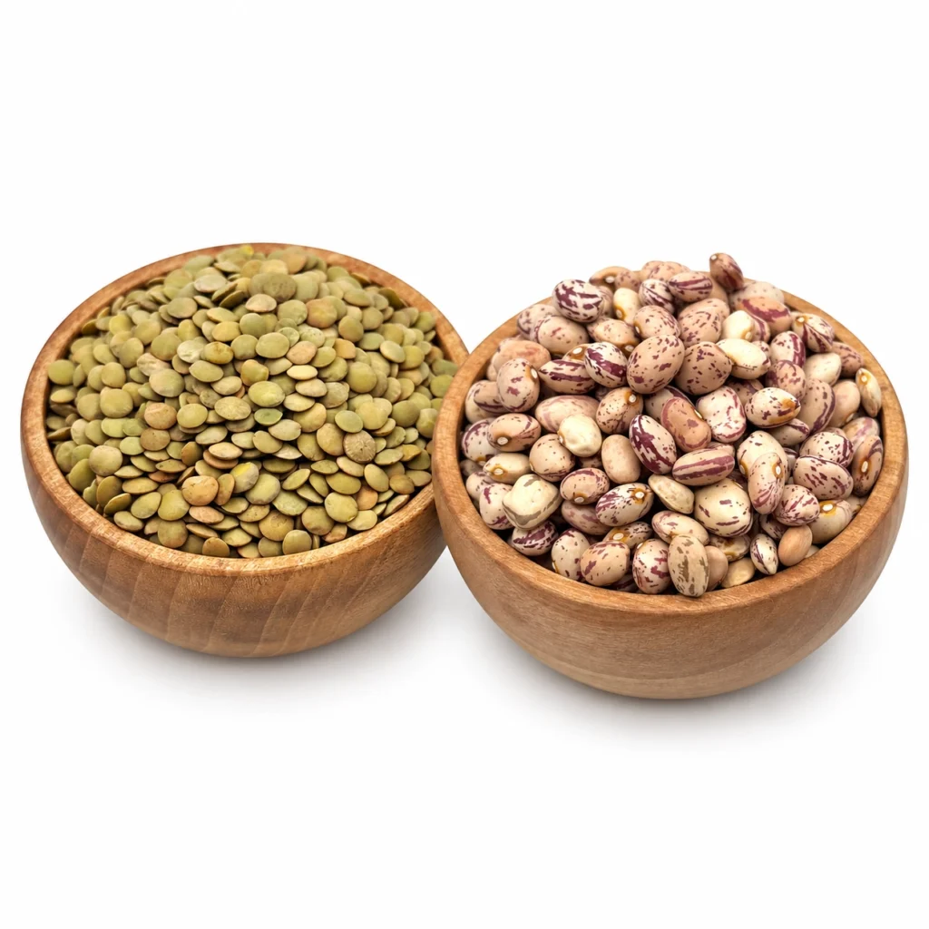 لوبیا چیتی و عدس فام لند 1000 گرمی